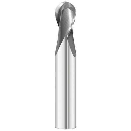 Fullerton Tool 2-Flute - 30 Degree Helix - 3215 GP End Mills, RH Spiral, Ball, Stub, 3/16 32195
